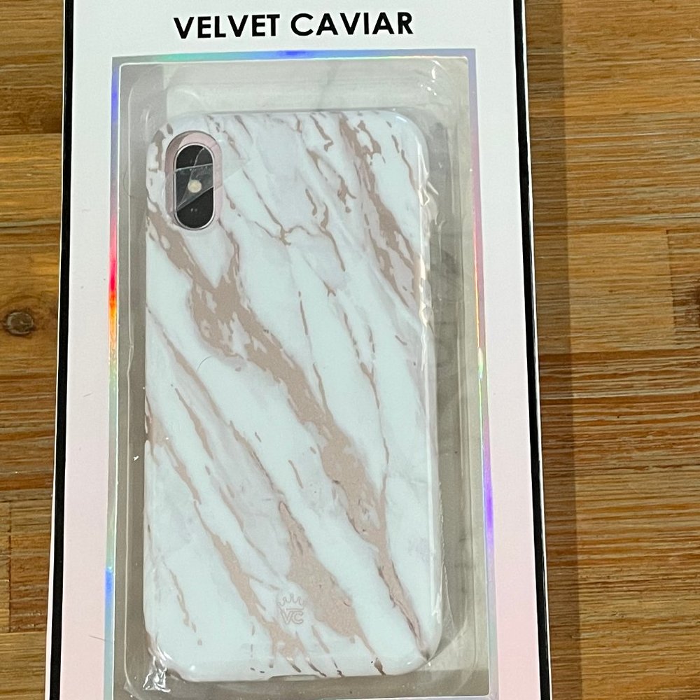 Velvet Caviar White and Rosegold Case Iphone X